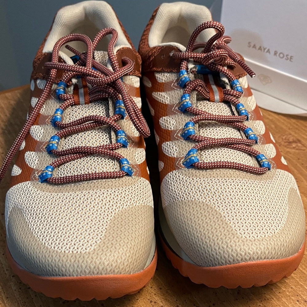 NWOT Merrill Vibram Trail Shoes - Brown and Blue - Picture 6 of 7